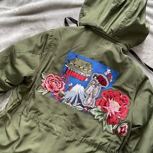 Rare 3in1 Stradivarius Japanese Embroidery Jacket